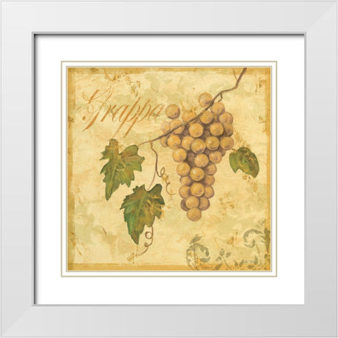 Tuscany IV White Modern Wood Framed Art Print with Double Matting by Zaccheo, John