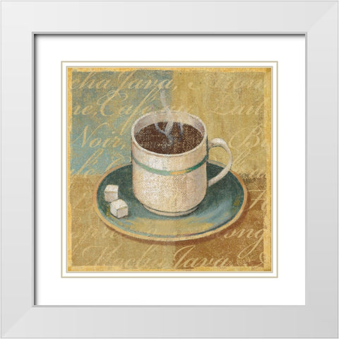 Coffee Blend II White Modern Wood Framed Art Print with Double Matting by Zaccheo, John