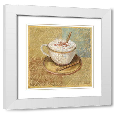 Coffee Blend IV White Modern Wood Framed Art Print with Double Matting by Zaccheo, John