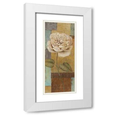 Inspiration I White Modern Wood Framed Art Print with Double Matting by Zaccheo, John