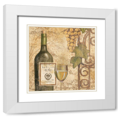 Wine Tasting IV White Modern Wood Framed Art Print with Double Matting by Zaccheo, John