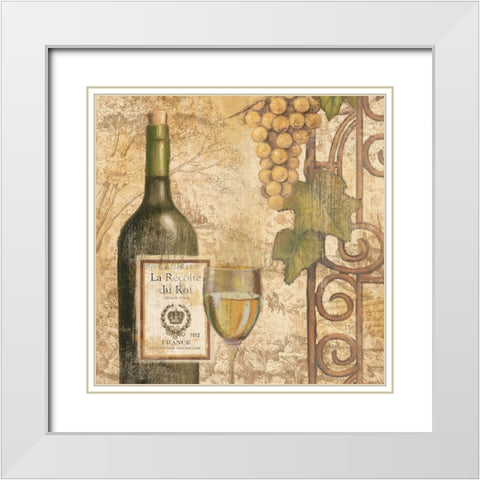 Wine Tasting IV White Modern Wood Framed Art Print with Double Matting by Zaccheo, John
