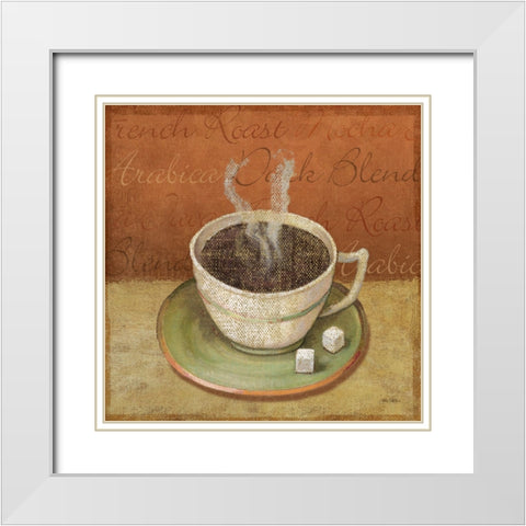 Cream And Sugar II White Modern Wood Framed Art Print with Double Matting by Zaccheo, John