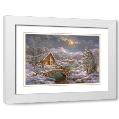 Natures Magical Season White Modern Wood Framed Art Print with Double Matting by Boehme, Nicky