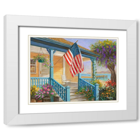 My Home Sweet Home White Modern Wood Framed Art Print with Double Matting by Boehme, Nicky