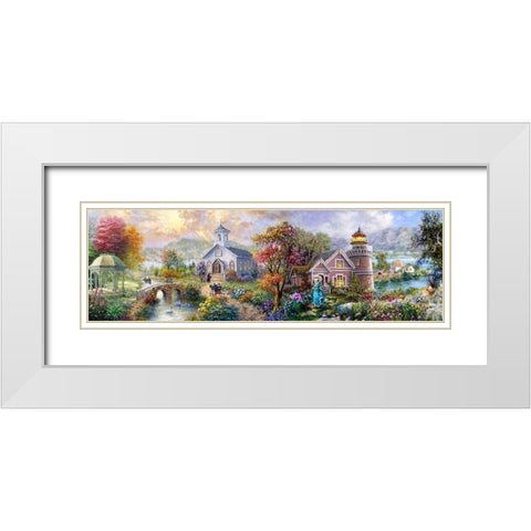 Sunday Morning in Spring White Modern Wood Framed Art Print with Double Matting by Boehme, Nicky