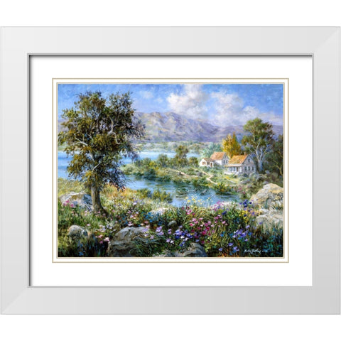 Enchanted Cottage White Modern Wood Framed Art Print with Double Matting by Boehme, Nicky