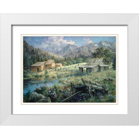 Country White Modern Wood Framed Art Print with Double Matting by Boehme, Nicky