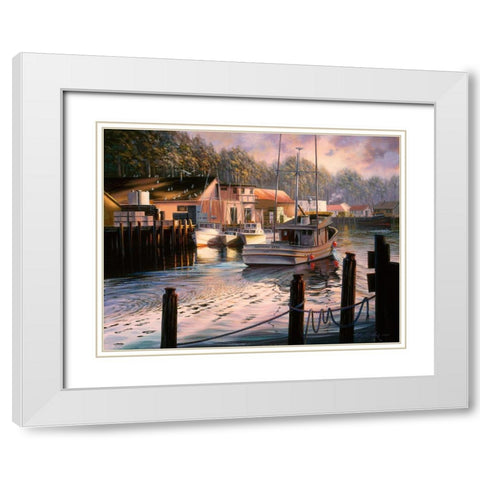 Point Of View White Modern Wood Framed Art Print with Double Matting by Boehme, Nicky