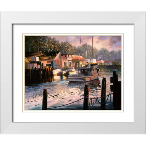 Point Of View White Modern Wood Framed Art Print with Double Matting by Boehme, Nicky