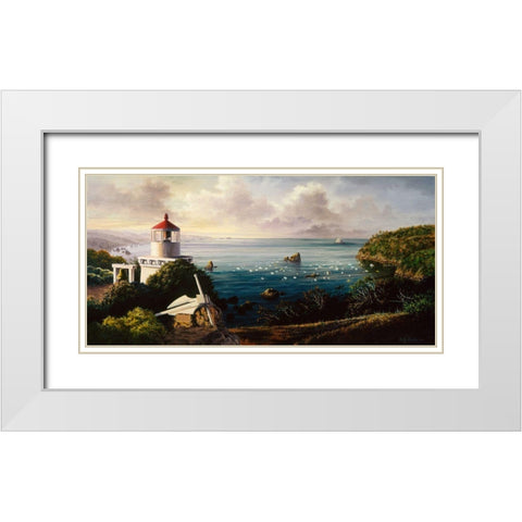 The Cove Guardian White Modern Wood Framed Art Print with Double Matting by Boehme, Nicky