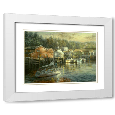 Skillful Seafarer White Modern Wood Framed Art Print with Double Matting by Boehme, Nicky