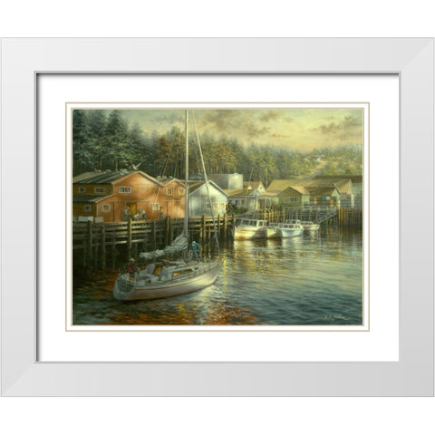 Skillful Seafarer White Modern Wood Framed Art Print with Double Matting by Boehme, Nicky