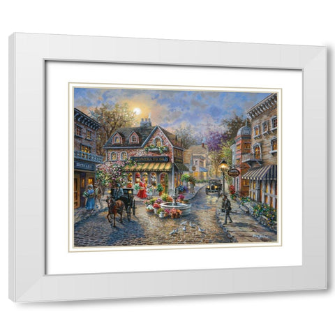 Rememberance White Modern Wood Framed Art Print with Double Matting by Boehme, Nicky