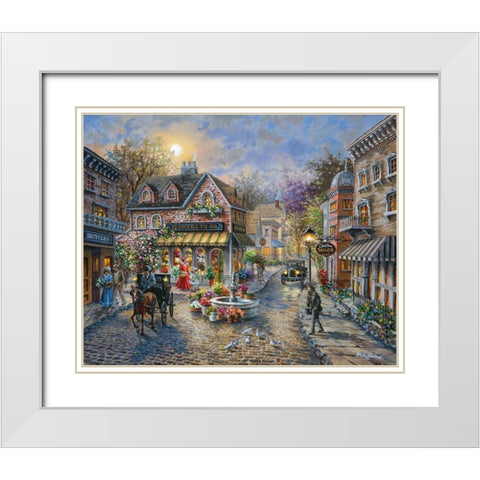 Rememberance White Modern Wood Framed Art Print with Double Matting by Boehme, Nicky