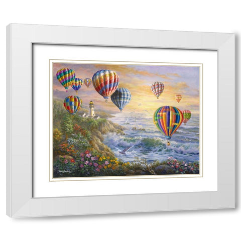 Summer Glow White Modern Wood Framed Art Print with Double Matting by Boehme, Nicky