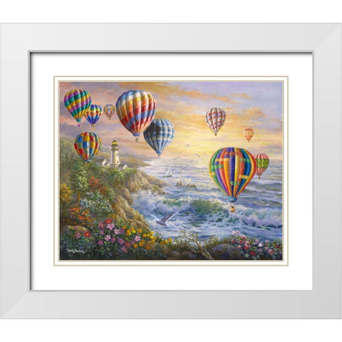 Summer Glow White Modern Wood Framed Art Print with Double Matting by Boehme, Nicky