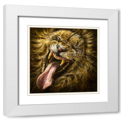 LaughingLion White Modern Wood Framed Art Print with Double Matting by LaMontagne, Patrick