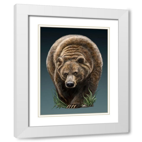 Big Boy White Modern Wood Framed Art Print with Double Matting by LaMontagne, Patrick