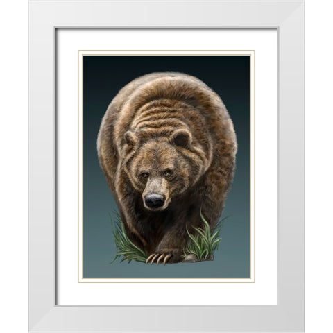 Big Boy White Modern Wood Framed Art Print with Double Matting by LaMontagne, Patrick
