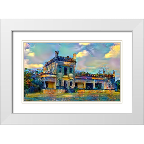 El Mante Tamaulipas Mexico Castle of Nueva Apolonia White Modern Wood Framed Art Print with Double Matting by Gavidia, Pedro