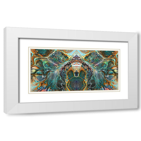Emerald Bridge White Modern Wood Framed Art Print with Double Matting by Gavidia, Pedro