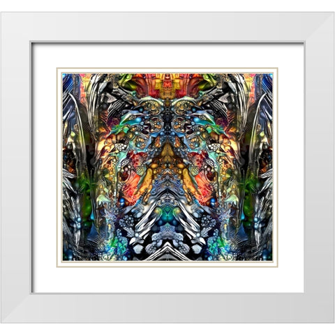 Emerging White Modern Wood Framed Art Print with Double Matting by Gavidia, Pedro