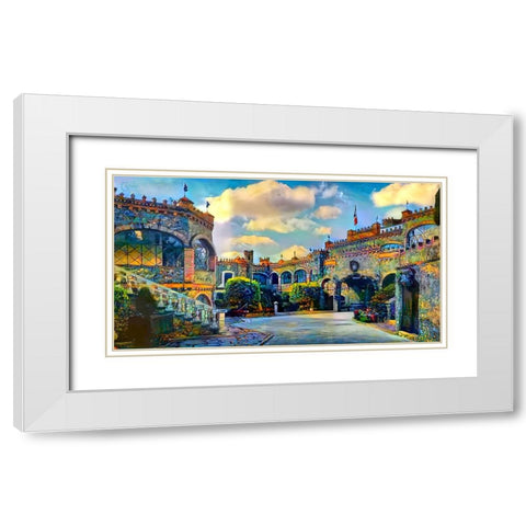 Guanajuato Mexico Castillo de Santa Cecilia interior White Modern Wood Framed Art Print with Double Matting by Gavidia, Pedro
