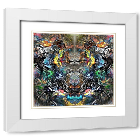 Guardian of Chapultepec White Modern Wood Framed Art Print with Double Matting by Gavidia, Pedro