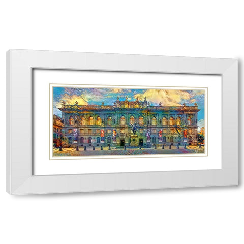 Mexico City National Museum of Art White Modern Wood Framed Art Print with Double Matting by Gavidia, Pedro