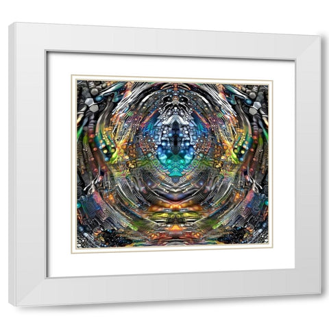 Portal White Modern Wood Framed Art Print with Double Matting by Gavidia, Pedro