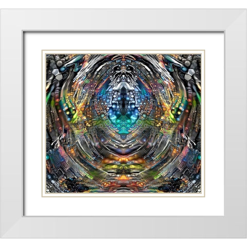 Portal White Modern Wood Framed Art Print with Double Matting by Gavidia, Pedro