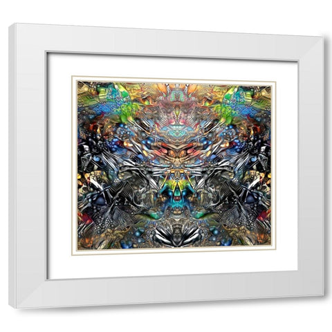 Resurrection White Modern Wood Framed Art Print with Double Matting by Gavidia, Pedro