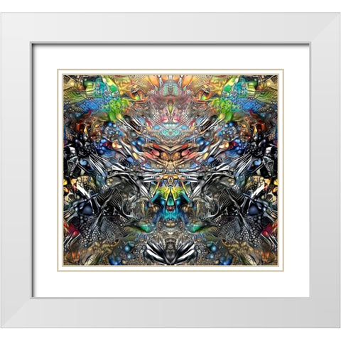 Resurrection White Modern Wood Framed Art Print with Double Matting by Gavidia, Pedro