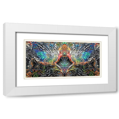 The Deceitful Cloak of Religions White Modern Wood Framed Art Print with Double Matting by Gavidia, Pedro