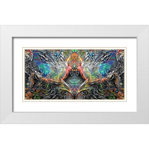 The Deceitful Cloak of Religions White Modern Wood Framed Art Print with Double Matting by Gavidia, Pedro