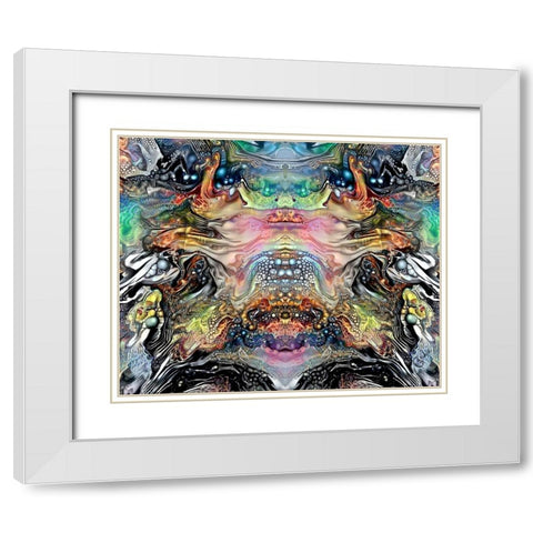 The Minotaurs Lament White Modern Wood Framed Art Print with Double Matting by Gavidia, Pedro