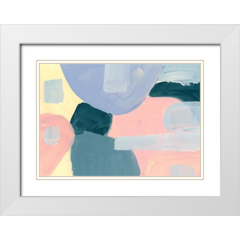 Pastel Palette 4 White Modern Wood Framed Art Print with Double Matting by Randy Noble Fine Art