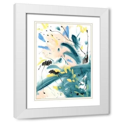 Pastel Palette 6 White Modern Wood Framed Art Print with Double Matting by Randy Noble Fine Art