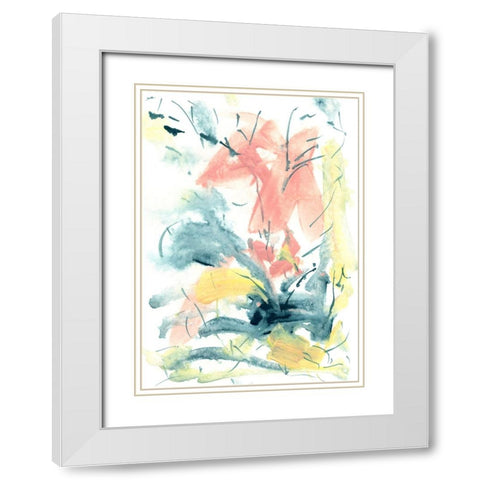 Pastel Palette 8 White Modern Wood Framed Art Print with Double Matting by Randy Noble Fine Art