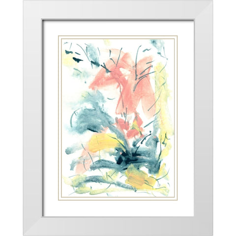 Pastel Palette 8 White Modern Wood Framed Art Print with Double Matting by Randy Noble Fine Art