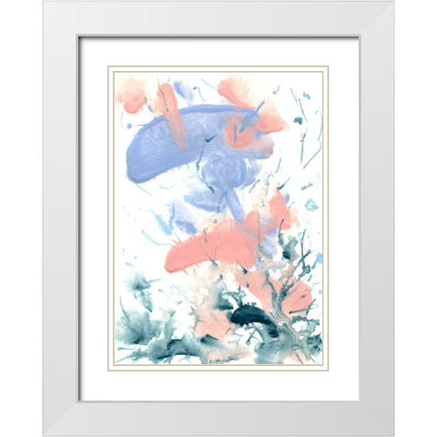 Pastel Palette 9 White Modern Wood Framed Art Print with Double Matting by Randy Noble Fine Art
