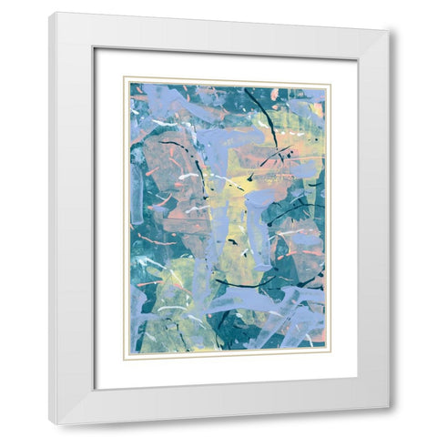 Pastel Palette 10 White Modern Wood Framed Art Print with Double Matting by Randy Noble Fine Art