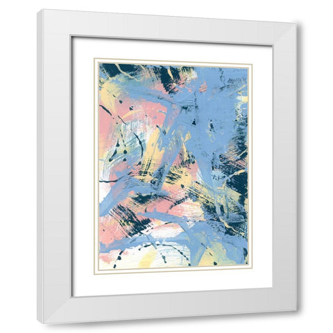 Pastel Palette 11 White Modern Wood Framed Art Print with Double Matting by Randy Noble Fine Art