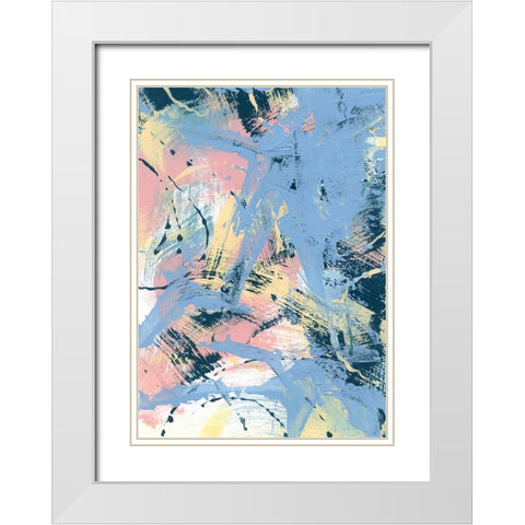 Pastel Palette 11 White Modern Wood Framed Art Print with Double Matting by Randy Noble Fine Art