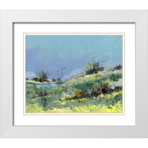 Lee Pond White Modern Wood Framed Art Print with Double Matting by Randy Noble Fine Art