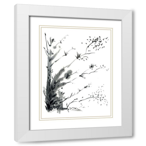 New Growth White Modern Wood Framed Art Print with Double Matting by Randy Noble Fine Art