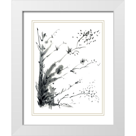 New Growth White Modern Wood Framed Art Print with Double Matting by Randy Noble Fine Art