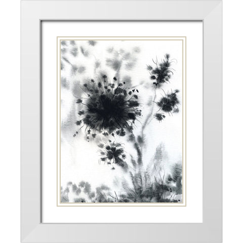 New Life White Modern Wood Framed Art Print with Double Matting by Randy Noble Fine Art
