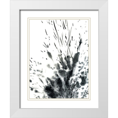 Primitive White Modern Wood Framed Art Print with Double Matting by Randy Noble Fine Art